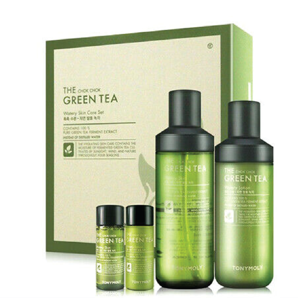 The Chok Chok Green Tea Watery Skin Set (4 Pieces) LS3