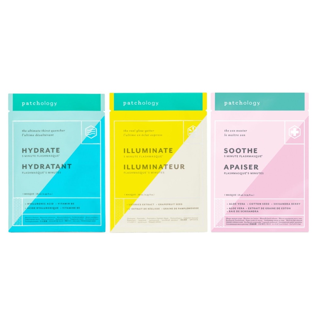 FlashMasque Perfect Weekend Trio - 1-Hydrate, 1-Illuminate &amp; 1-Soothe