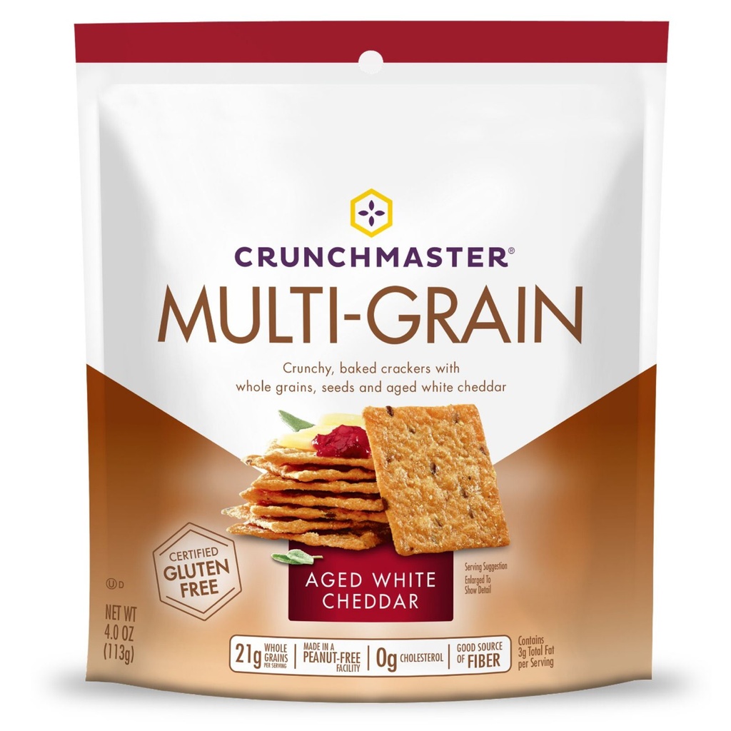 Multi-Grain Crackers Aged White Cheddar